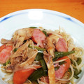 ｅｋ４'s cooksnap of when they made 舞茸とソーセージとモヤシの炒め物.