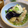 ♡mame48♡'s cooksnap of when they made 鶏もも肉となすの揚げびたし大根おろし添え.