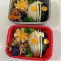 まめ郎's cooksnap of when they made 簡単＊キャラ弁＊仮面ライダーダブル.