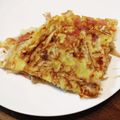 ばたみそーぱん☆'s cooksnap of when they made 簡単おつまみ☆もやしとベーコンのチヂミ。.