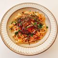ほろぴ's cooksnap of when they made たらこキムチマヨネーズパスタ.