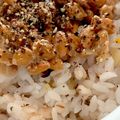 MULA's cooksnap of when they made ■ブラックペッパー入り納豆ごはん■.