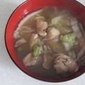 きらり流れ星's cooksnap of when they made 舞茸と白菜の味噌汁♪.