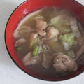 きらり流れ星's cooksnap of when they made 舞茸と白菜の味噌汁♪.