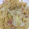 まあこぱんだ's cooksnap of when they made キャベツとベーコンのワンパンパスタ.
