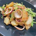 わか★'s cooksnap of when they made いかとじゃが芋のバター醤油炒め.