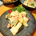 イシポン's cooksnap of when they made はんぺんときゅうりとトマトの和え物.