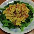 55才のおじさん's cooksnap of when they made 小松菜のトロ玉のせ♪.