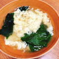Emihann's cooksnap of when they made 簡単♡ほうれん草とふわふわ卵のお吸い物.