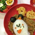 ゆいまーるん's cooksnap of when they made 茹で卵deハロウィンかぼちゃ★キャラ弁に.