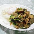 ＠迷子＠'s cooksnap of when they made 簡単♪メインが直ぐできる！茄子と豚味噌丼.
