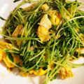 AYRH♡'s cooksnap of when they made 豆苗とふんわり卵の炒めもの.
