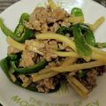 ももも02's cooksnap of when they made ひき肉のチンジャオロース.