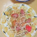2児ママみきてぃ's cooksnap of when they made めんつゆ＆ソースで♪焼きうどん.