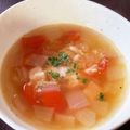 おーぶんおーぶん's cooksnap of when they made 新玉葱とベーコンとトマトのスープ.