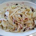 ai0123beni's cooksnap of when they made ベーコンしめじキャベツのパスタ.
