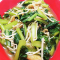 ◯usa◯'s cooksnap of when they made 小松菜・油揚げ・えのきの煮浸し.