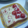 れなちぃ：'s cooksnap of when they made ピザ風ケチャップチーズトースト.