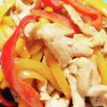 ◯usa◯'s cooksnap of when they made ピーマンと細切り鶏胸肉のオイマヨ炒め.