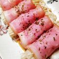 pyonpoco's cooksnap of when they made えのきのベーコン巻きポン酢がけ.