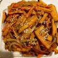 ももゆみ1230's cooksnap of when they made 簡単！さつまいものきんぴら.