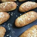 みみ母's cooksnap of when they made サブウェイ風ハニーオーツ＊コッペパン.