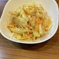 まめ郎's cooksnap of when they made キャベツともやしの味噌たまヨ☆サラダ.