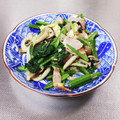 KAKO_KAKO's cooksnap of when they made ほうれん草とベーコンとしめじの卵炒め.