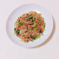 まあまま☆0403's cooksnap of when they made ☆5分で完成☆桜えびと小松菜の焼きそば.
