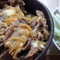 ♡Catherine's cooksnap of when they made うちの牛丼✿温泉卵のせ.