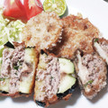 satoママン's cooksnap of when they made おいし～ぃ♪　蓮根のはさみ揚げ.