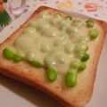 rie-tin's cooksnap of when they made 枝豆チーズトースト.