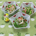 みかかめ's cooksnap of when they made 簡単☆豆苗とかにかまの酢の物.