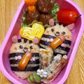 ミミーママ's cooksnap of when they made キャラ弁☆秋に俵おにぎりのリスくん♪.