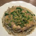 Yokchina's cooksnap of when they made 豚肉もやしのねぎ味噌マヨネーズソースがけ.
