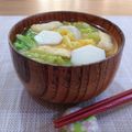 Yukiまむ's cooksnap of when they made 里芋と白菜のお味噌汁♪.