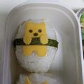 ここあおらぶ's cooksnap of when they made ねこ巻おにぎり＊キャラ弁.