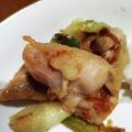 みきんこ✿'s cooksnap of when they made 長ネギと鶏もも肉のおかかお炒め♪お弁当に.