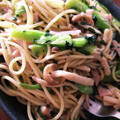 プン子ちゃん's cooksnap of when they made ✿小松菜ときのこの和風なパスタ✿.