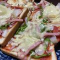 papikun's cooksnap of when they made 簡単!! ピザトースト.