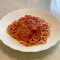 blue･moon's cooksnap of when they made 特別な日海老と帆立のクリームトマトパスタ.