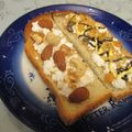 龍青空ママ's cooksnap of when they made ハニーチーズナッツ☆オープンサンド.