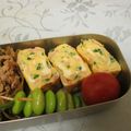 龍青空ママ's cooksnap of when they made ネギとベーコン塩麹卵焼き.