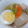 naocolin's cooksnap of when they made 白だしベース♡サッパリ鶏大根の炊いたん♡.