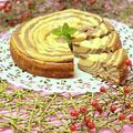 moko♪キッチン♪'s cooksnap of when they made しましま　米粉でしっとりヨーグルトケーキ.