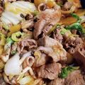 まめぐると's cooksnap of when they made 最高♡豚バラキムチにたくあん.