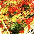 クックQZJ84E☆'s cooksnap of when they made 水菜とツナのトマトソースパスタ.
