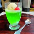 ももいろふらみんご's cooksnap of when they made クリームソーダゼリー.