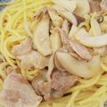 くしろん's cooksnap of when they made 豚バラときのこのパスタ.
