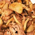 やえまりも's cooksnap of when they made 長芋豚肉きのこのバターポン酢炒め.